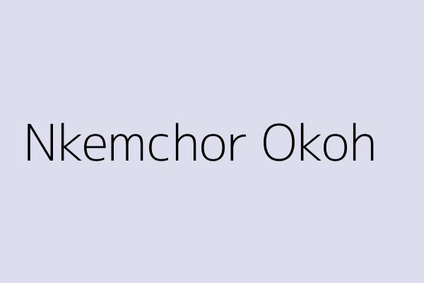 Nkemchor Okoh